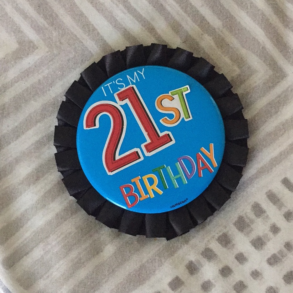21st Birthday pin